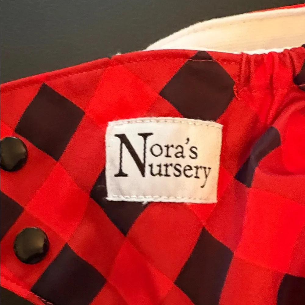 Red Plaid Reusable Cloth Diaper Cover